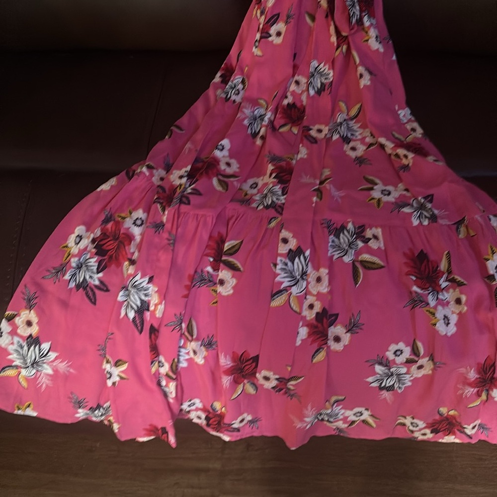 LOFT Pink Floral Maxi Dress - Picture 5 of 6